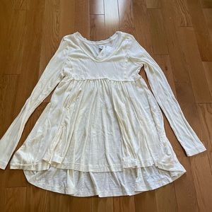 NWT True Craft Cream Shift Top sz L